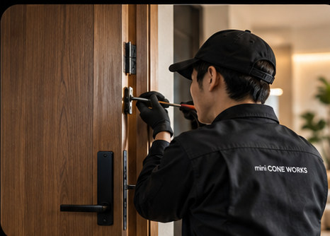 建具の調整作業イメージ